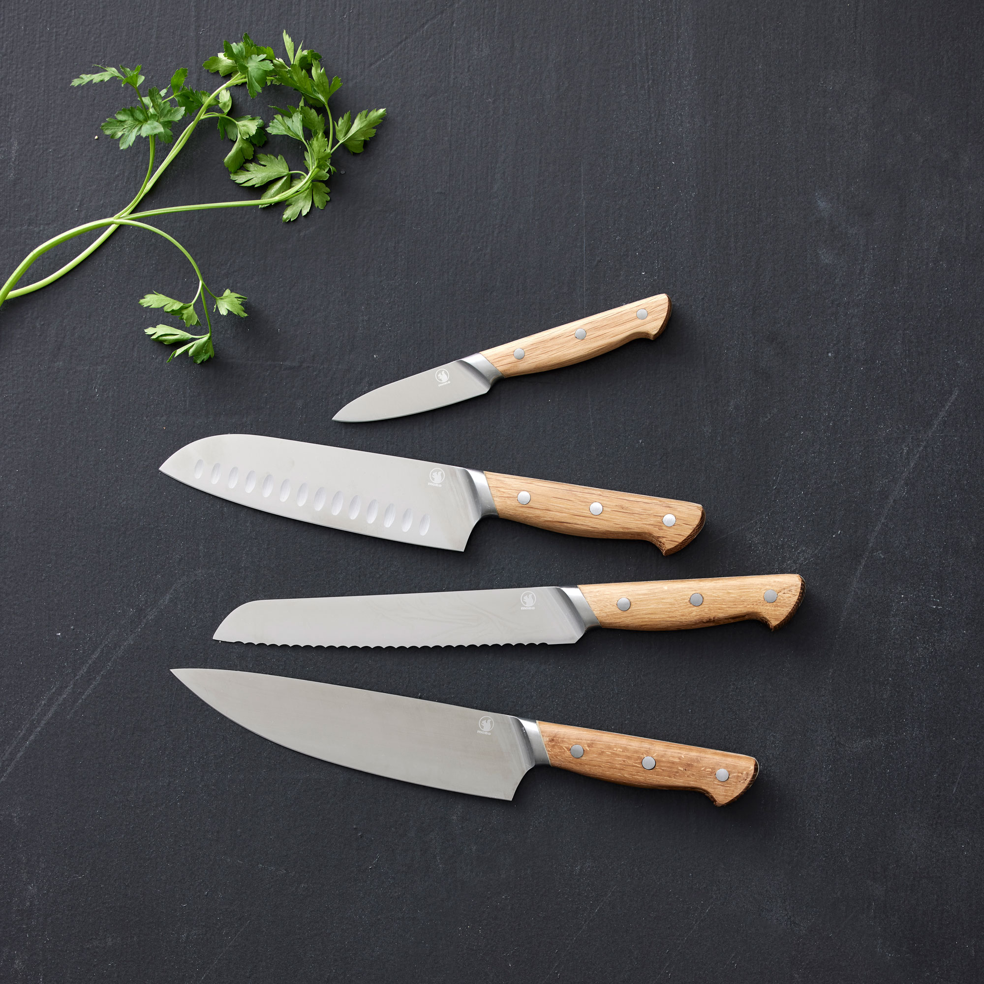 Morsø Knivsæt 4 dele, Foresta, brødkniv 33 cm, kok